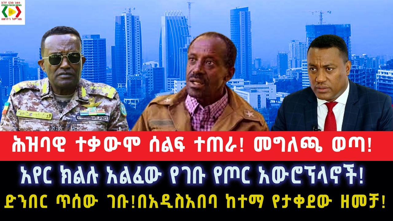 ድንበር ጥሰው ገቡ!በአዲስ አበባ ከተማ የታቀደው ዘመቻ!አየር ክልሉ አልፈው የገቡ የጦር አውሮፕላኖች!ሕዝባዊ ተቃውሞ ሰልፍ ተጠራ! መግለጫ ወጣ!