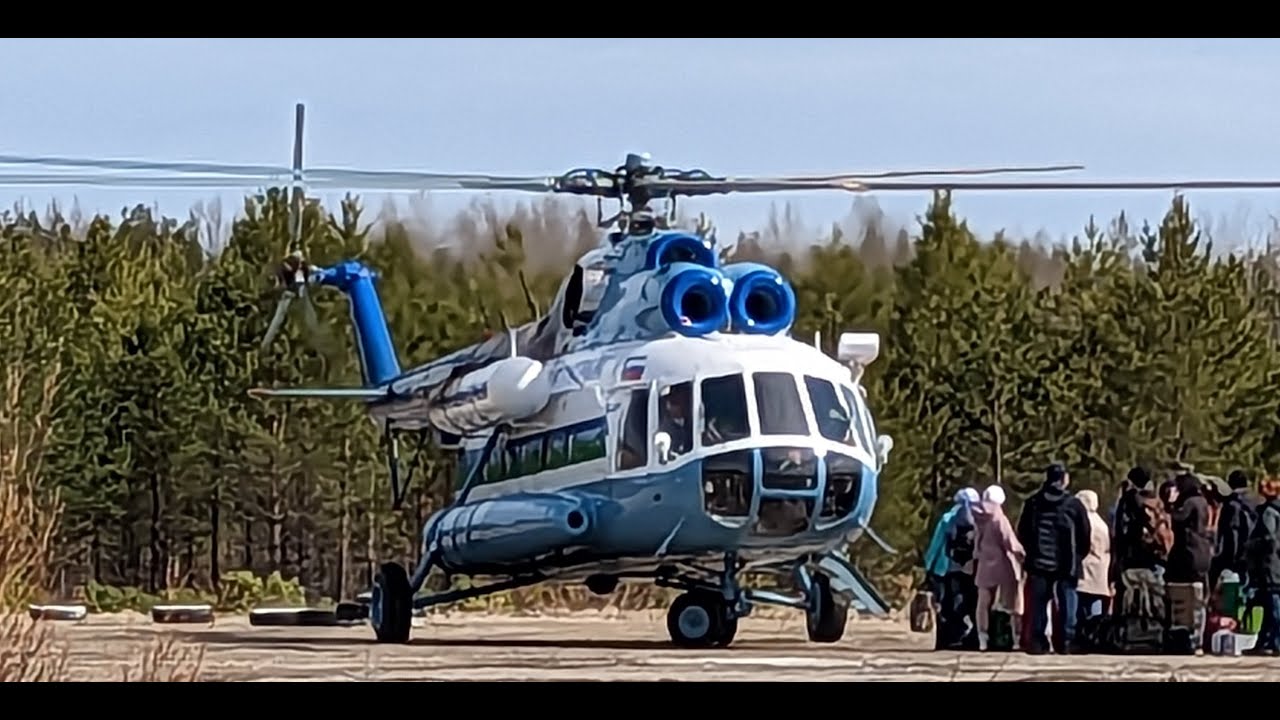 Ми-8 а/к Комиавиатранс | Полет на вертолете в Припечорье