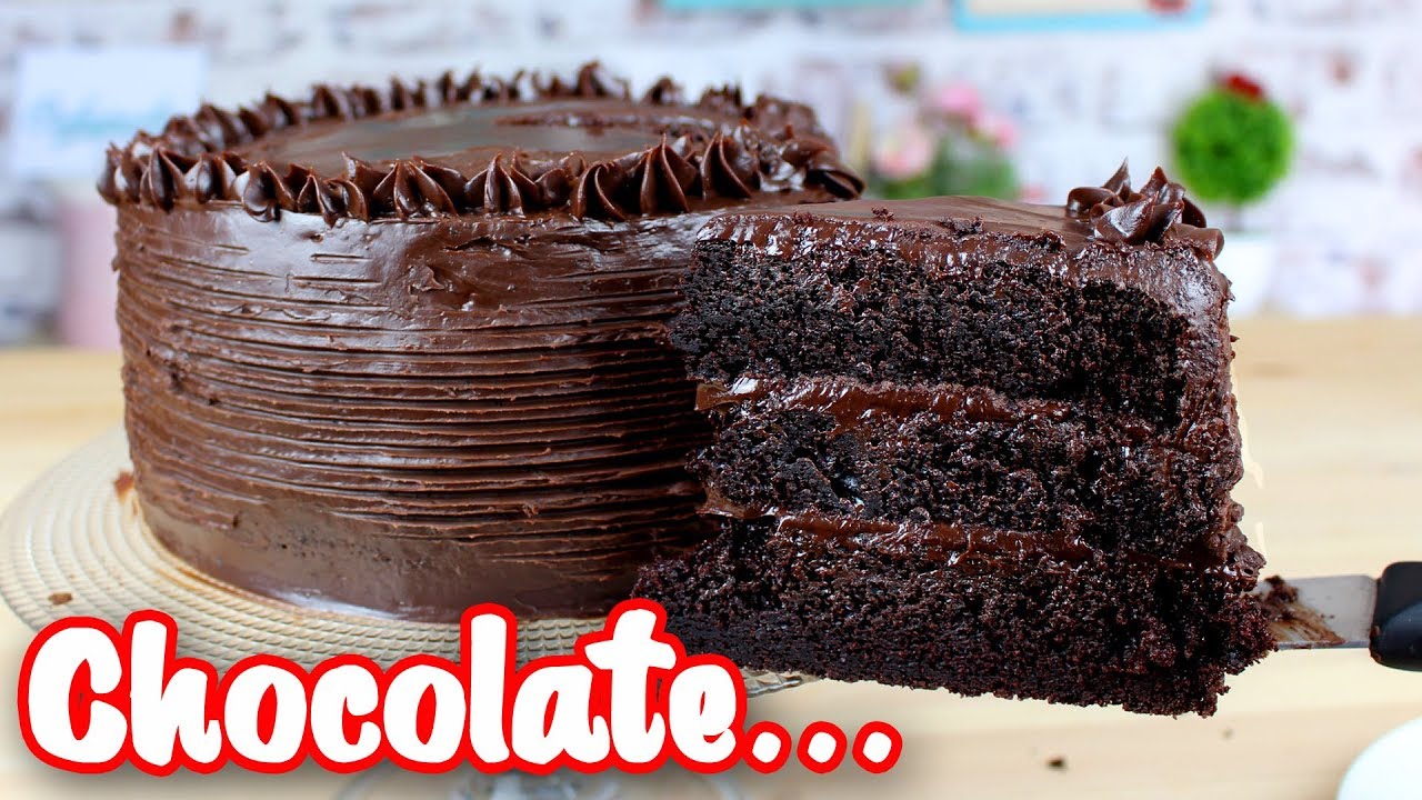 Bolo de Chocolate | O Melhor Bolo de Chocolate do Mundo | Molhado, Macio, Sabor Intenso a chocolate
