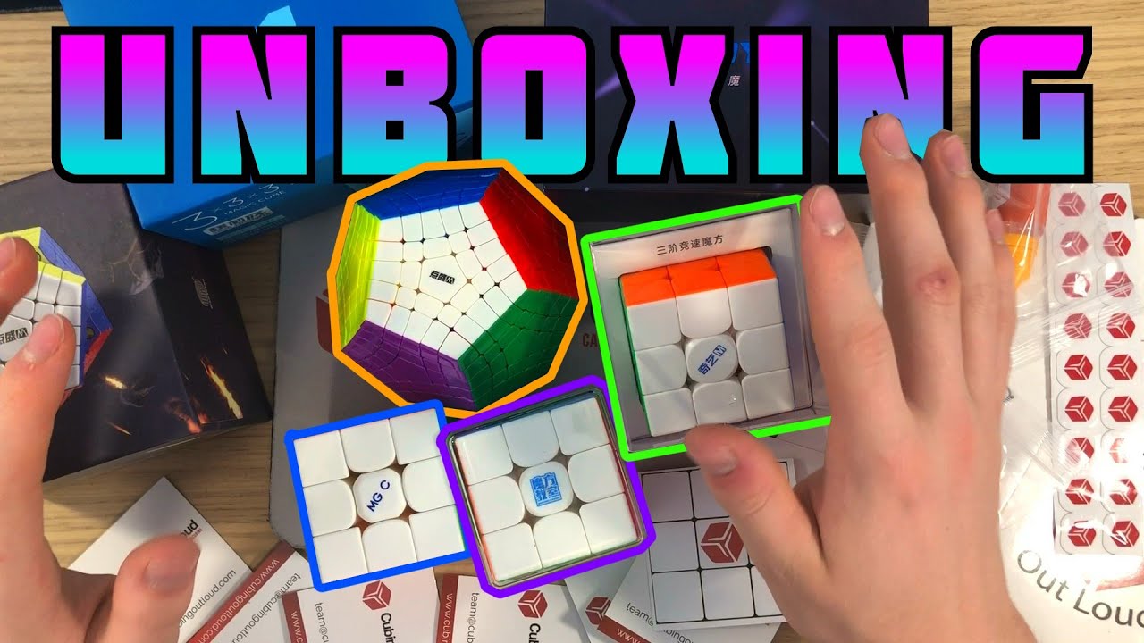 Unboxing the Diansheng Gigaminx, QiYi M Pro, MGC EVO II & Super RS3M v2 | CubingOutLoud.com
