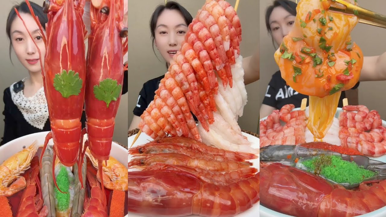 EAT SEAFOOD LOBSTER SHRIMP RED DEVIL SHRIMP SNAIL YUMMY....#mukbang #yummyfood #delicious