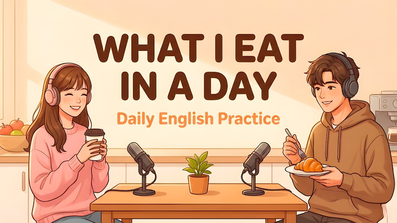 What I Eat in a Day | Daily English Conversation Practice (Slow & Natural English)