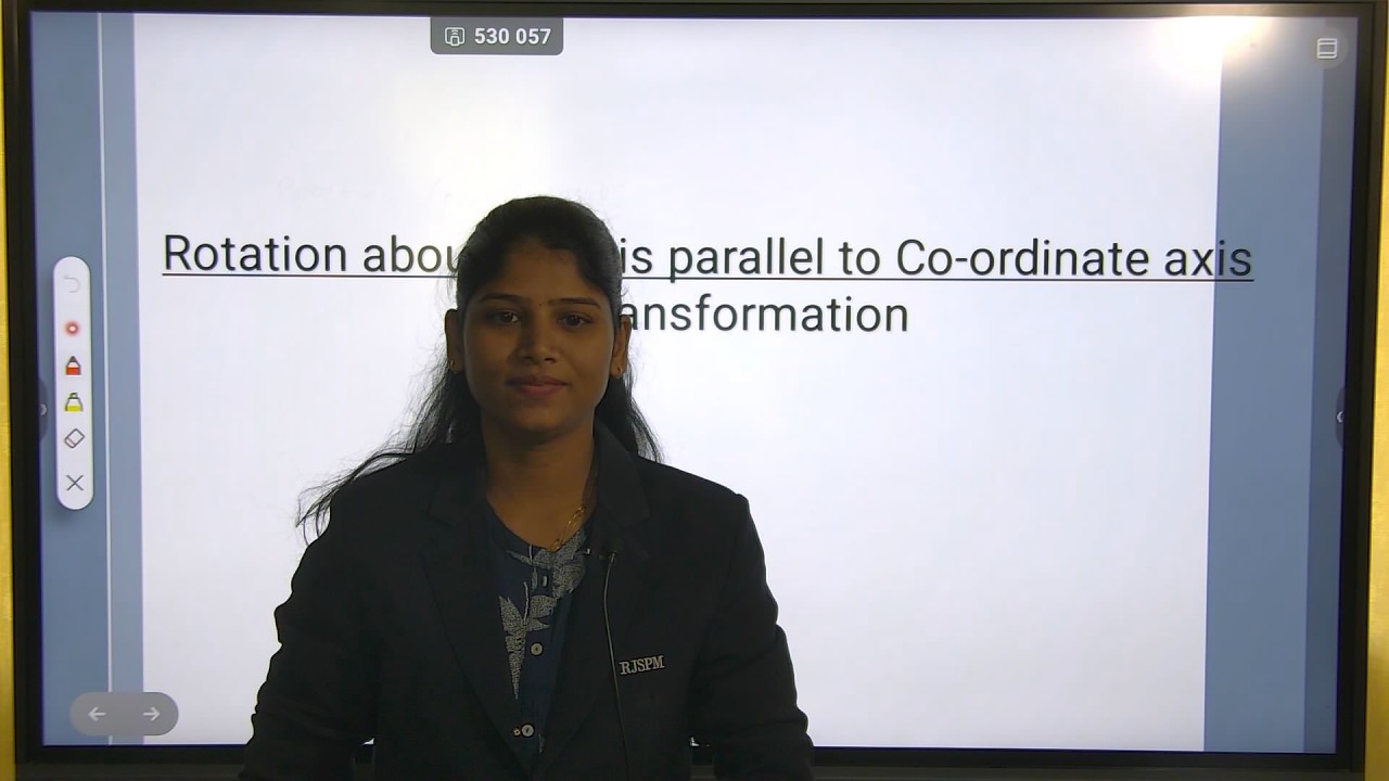 Three-Dimensional Transformation- 1.Rotation about coordinate axis& Reflection || Prof. Nikita Ugale