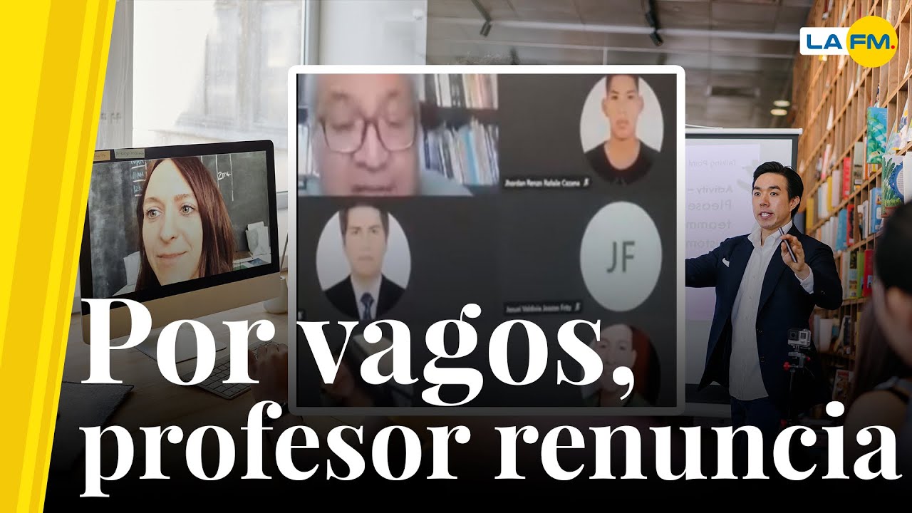 Profesor renuncia en plena clase virtual