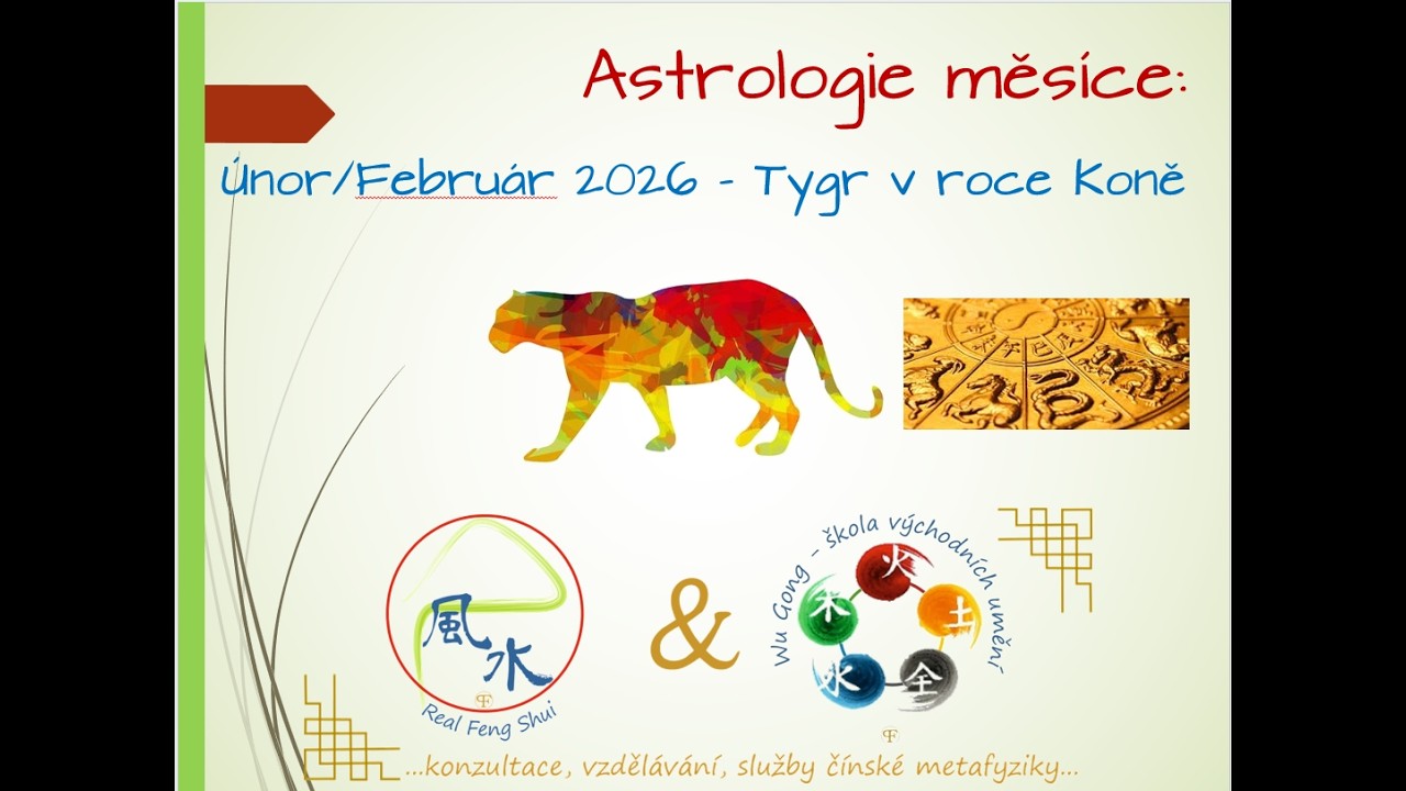 Čínská astrologie - Únor/Február 2026. Tygr v roce Koně