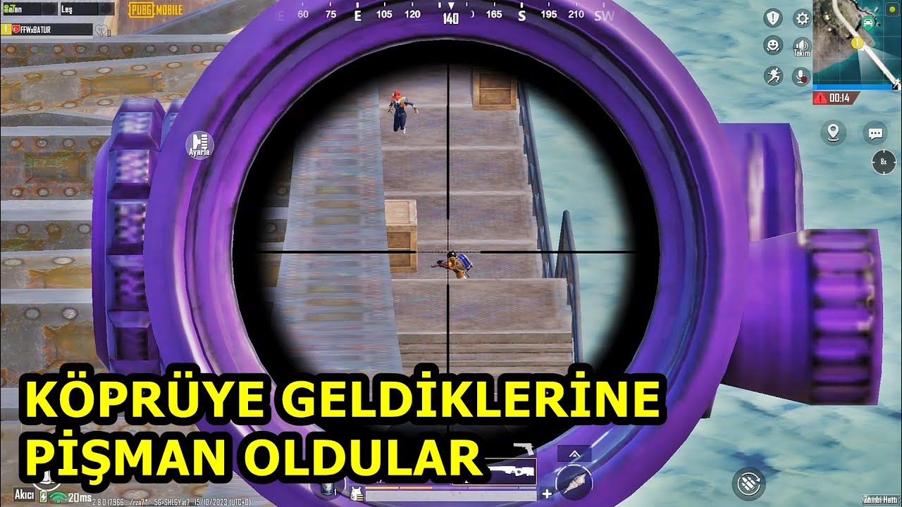 KÖPRÜYE GELDİKLERİNE PİŞMAN OLDULAR ! SOLO VS SQUAD PUBG MOBİLE