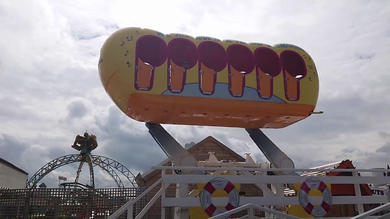 Yellow Submarine Ride At Southport Pleasureland, July 2018