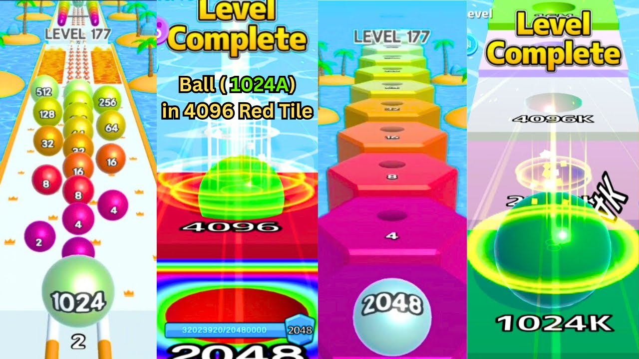 Ball Run 2048, Ball Run Infinity, Max Levels Gameplay | Satisfying Ball Games Hub LIVE 🔴 24/7