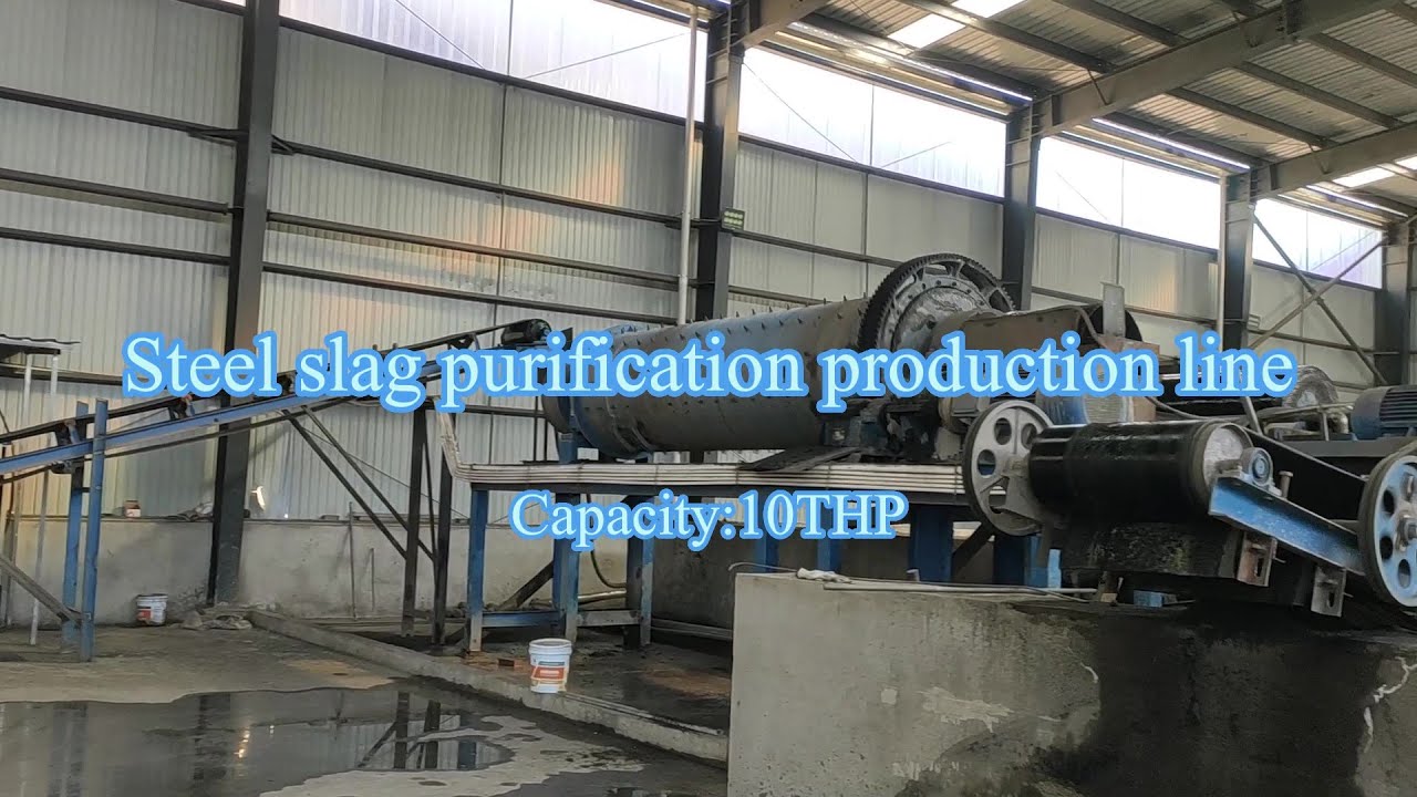 Steel slag purification production line. How to increase the purity of iron from slag?