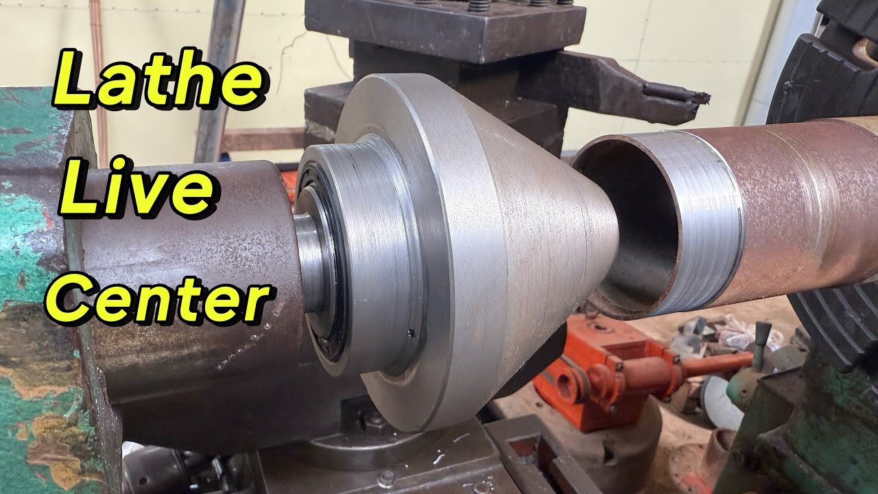 BUILD Your Own Giant Lathe Live Center From Scratch!