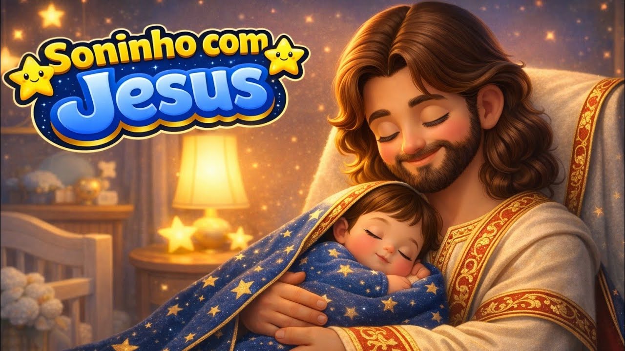 Canção de Ninar Cristã | Soninho com Jesus para Dormir a Noite Inteira – 1 Hora