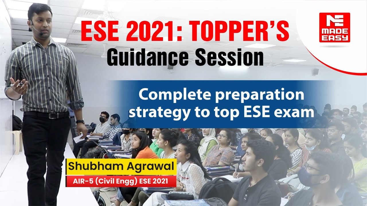 Preparation Strategy by ESE 2021 Topper |Shubham Agarwal |AIR-5|Civil Engineering| MADE EASY Student