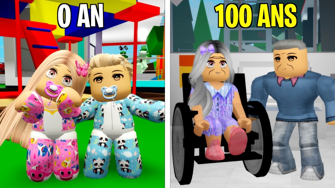 VIVRE de 0 &agrave; 100 ANS sur BROOKHAVEN RP ROBLOX&hellip;