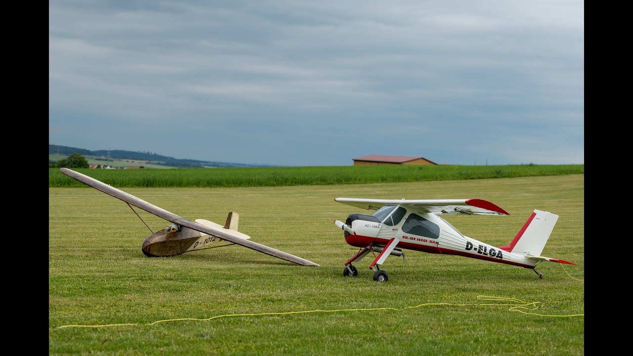 RC-Flugzeugschlepp PZL Wilga und Huetter 17
