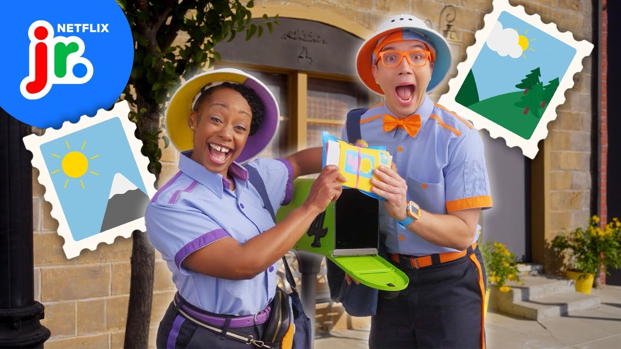 Blippi & Meekah Deliver the Mail 📬 Blippi's Job Show | Netflix Jr