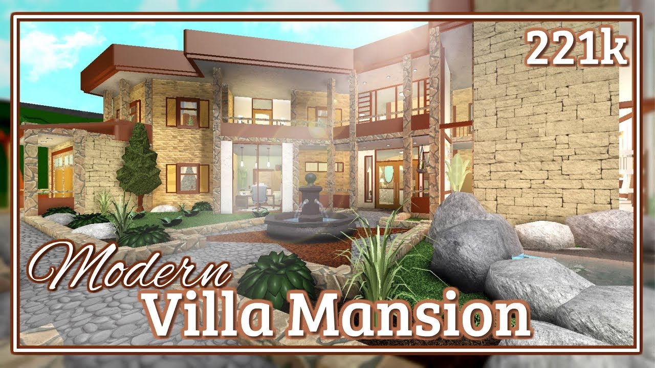 Bloxburg - Modern Villa Mansion Speed-build
