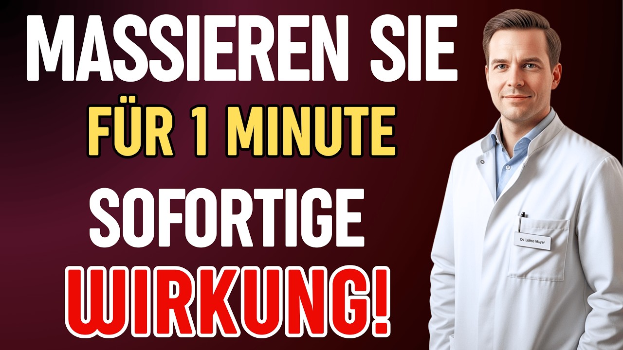 Ältere Männer! Massieren Sie DIESEN Punkt 1 Minute für mehr Potenz
