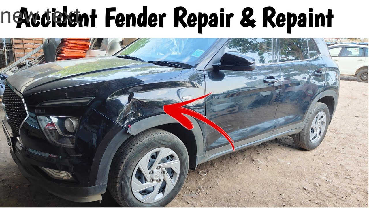 Hyundai Creta||fender dent and paint||repair the fender & repaint||kishorgarage