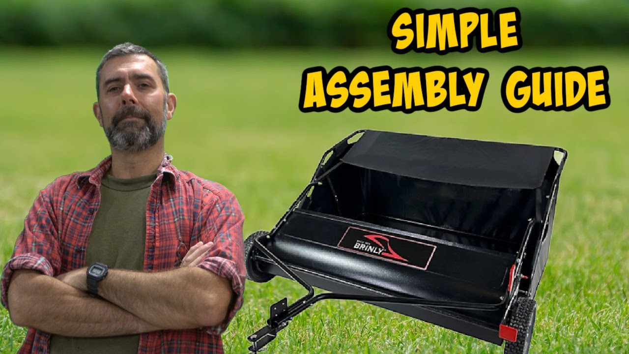 Brinly 54 Lawn Sweeper Part 1 Assembly.Spring is here!