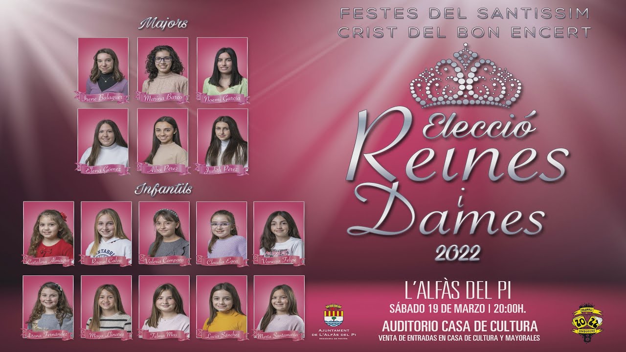 Elección Reinas Fiestas #lAlfàs 2022