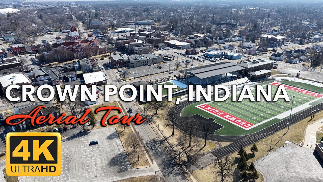Crown Point, Indiana from Above | A City Balancing Tradition and Suburban Momentum