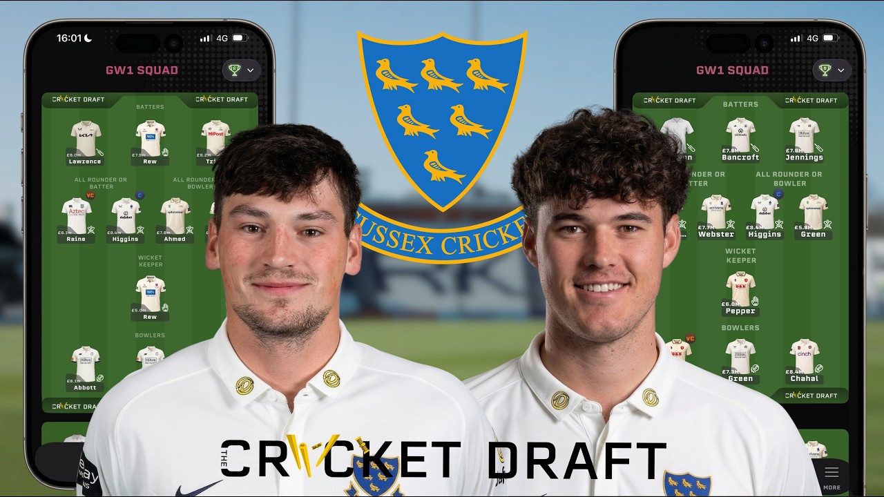Zawodnicy Sussex CCC zmierzą się z wyzwaniem: 5 MINUT NA STWORZENIE SKŁADU NA MISTRZ&Oacute;W OKRĘGU W KRYKIECIE! ⌛️🏏
