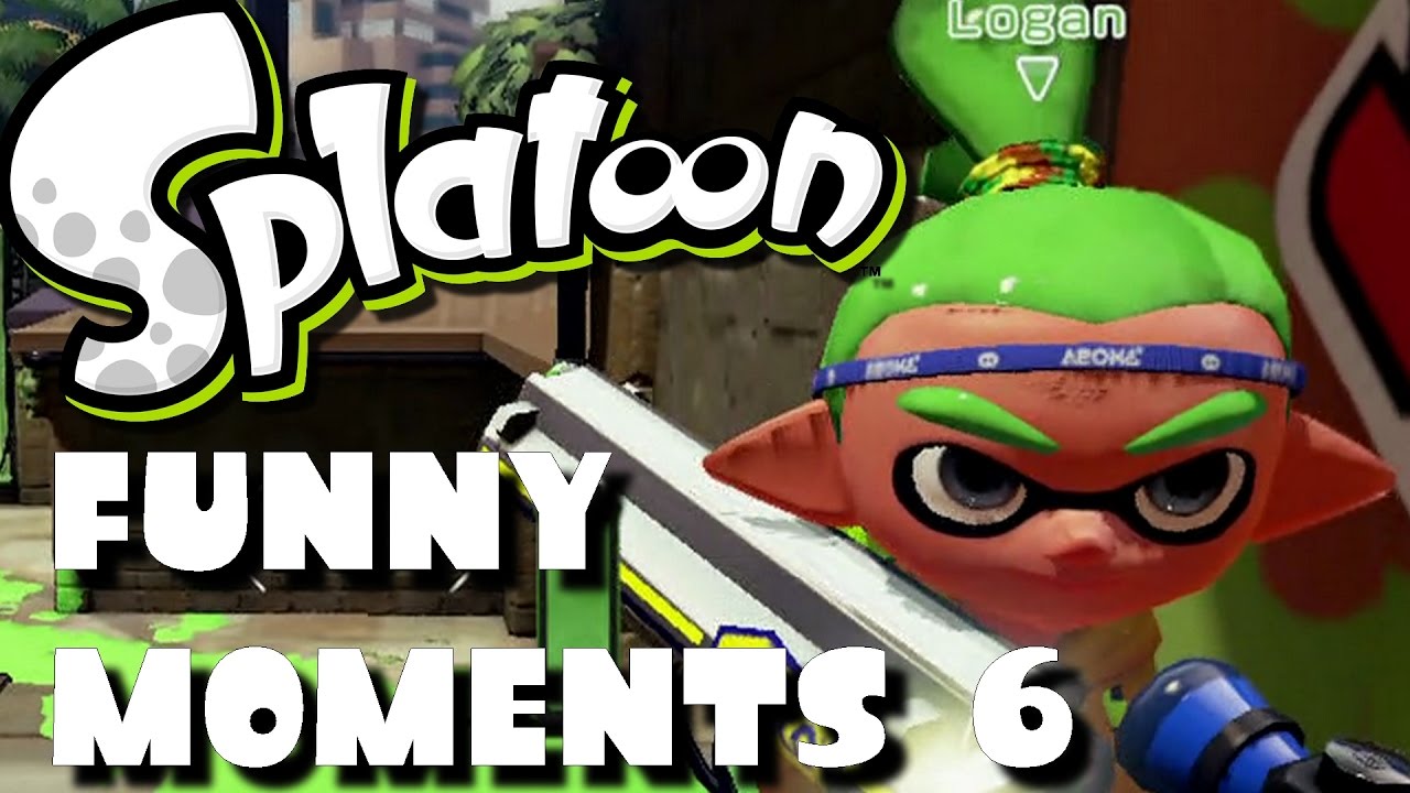 SPLATOON FUNNY MOMENTS 6 (Epic fails, moonwalk inkling and more)