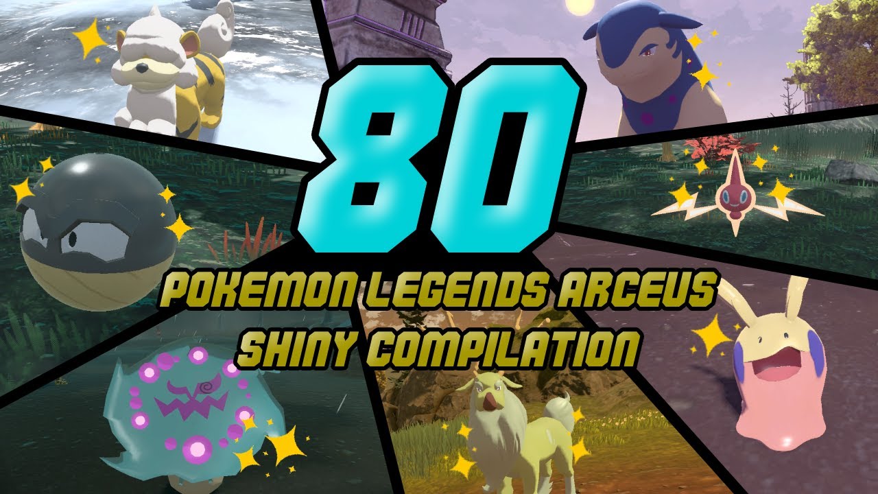 80 Shiny Pokémon Legends Arceus Compilation