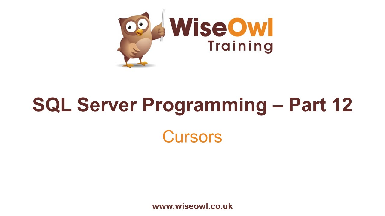 Программирование SQL Server, часть 12 — Курсоры