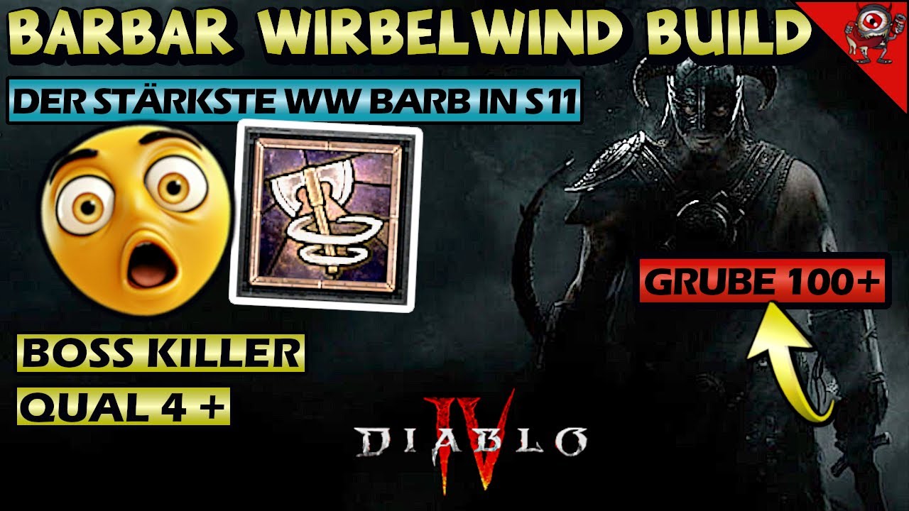 Der STÄRKSTE Wirbelwind Barbar in Season 11 - Wirbelwind Erdbeben Build für das ENDGAME - Diablo 4