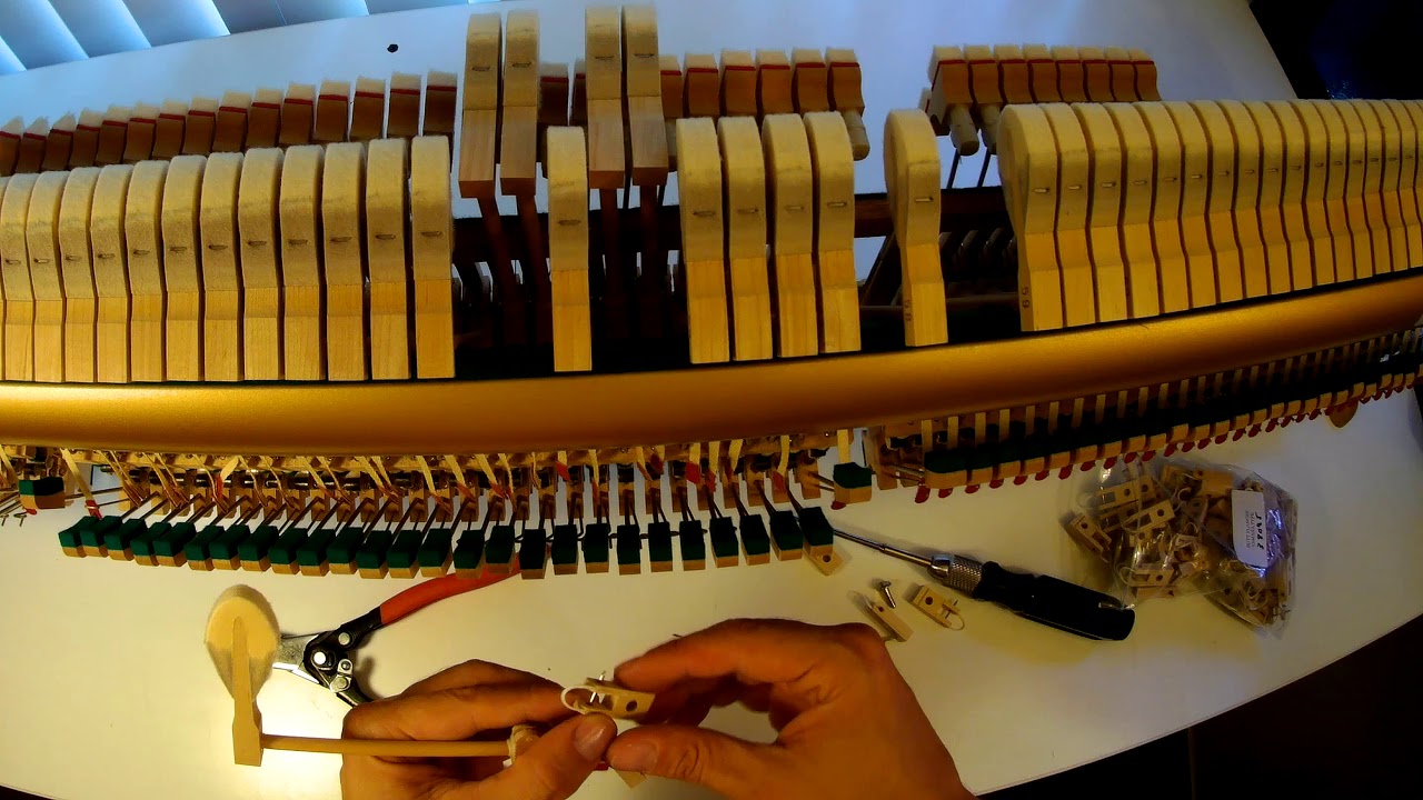 How to replace Piano Hammer Butt Flange - Step By Step Tutorial