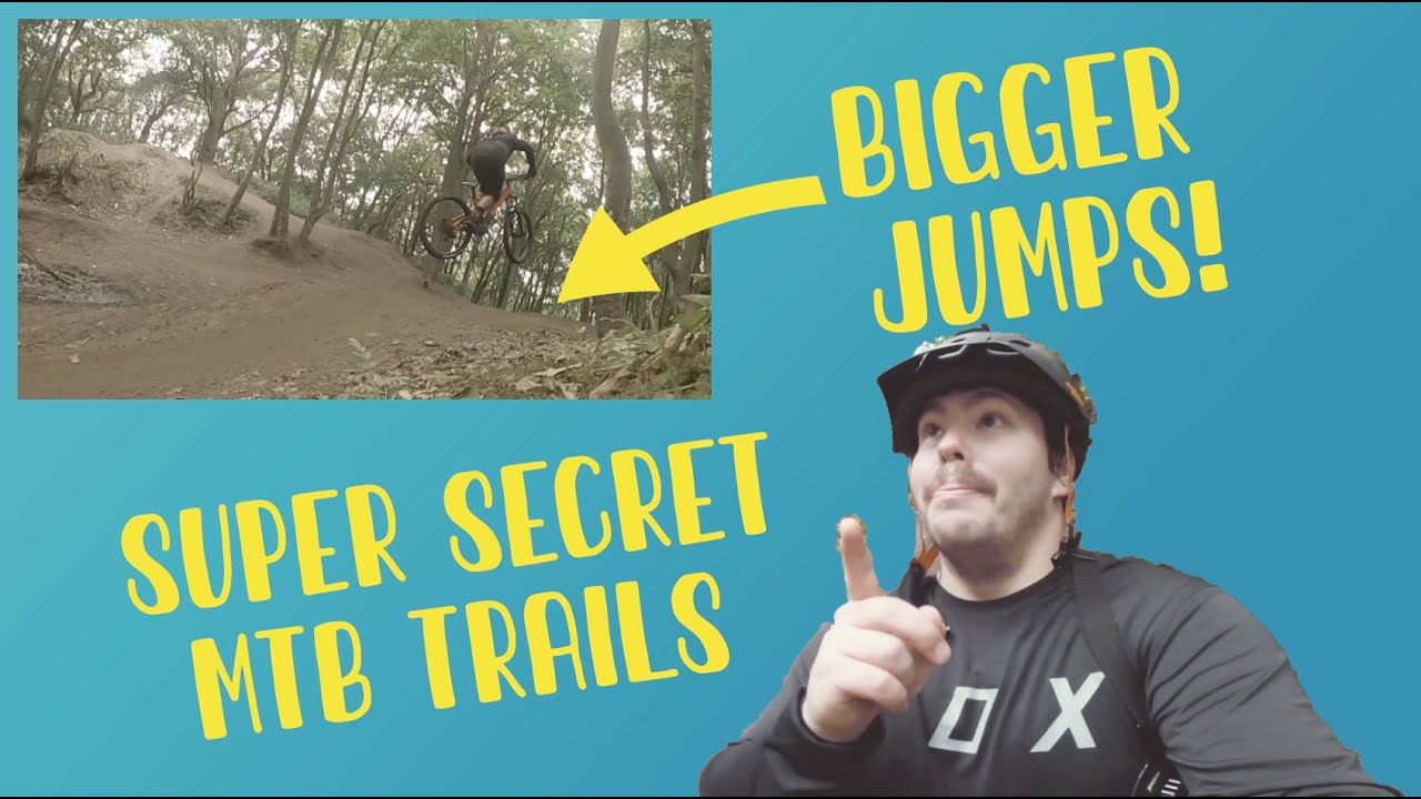 secret mountain bike trails (Hidden jumps!)