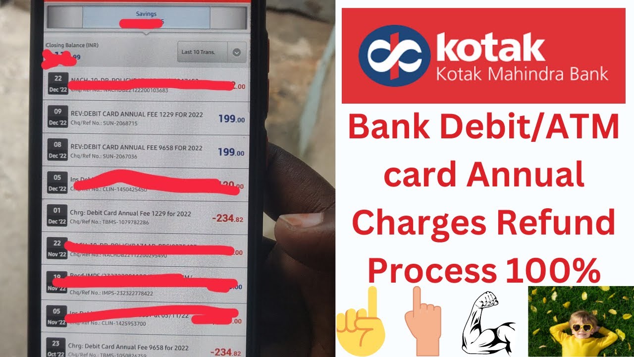 Bank Debit/ATM card Annual Charges Refund Process | get full amount refund from any bank 😍