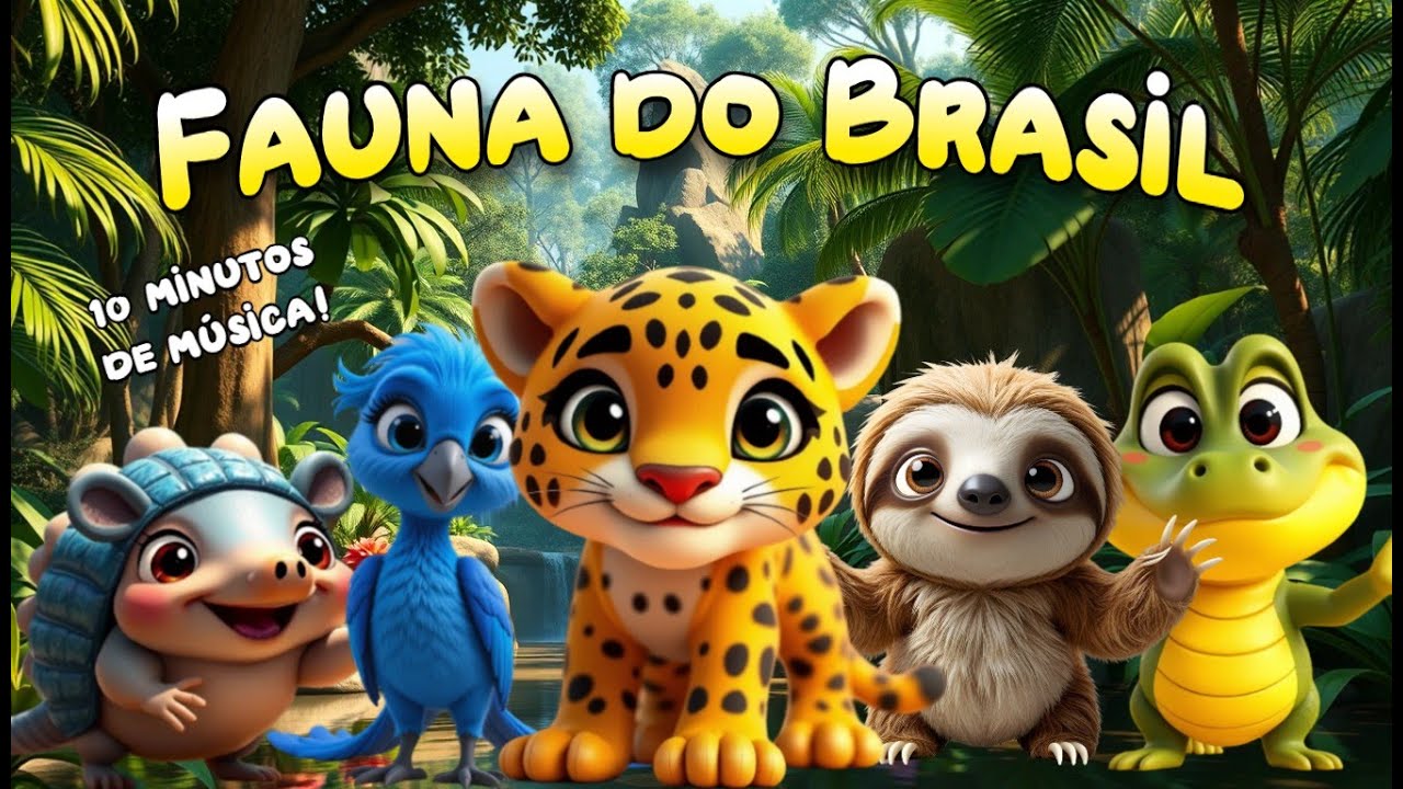 Fauna do Brasil - 10 minutos de música 🎵🎶| BraKidz