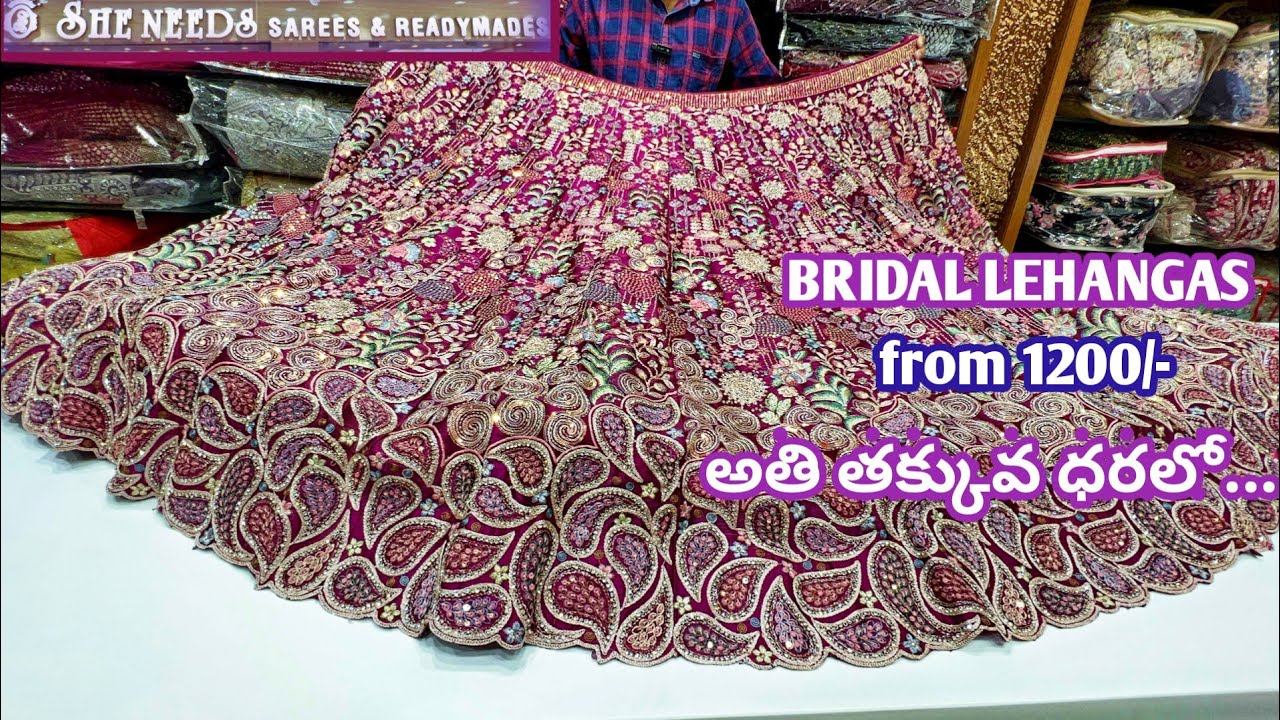 Exclusive bridal lehangas halfsarees croptops most trending with price