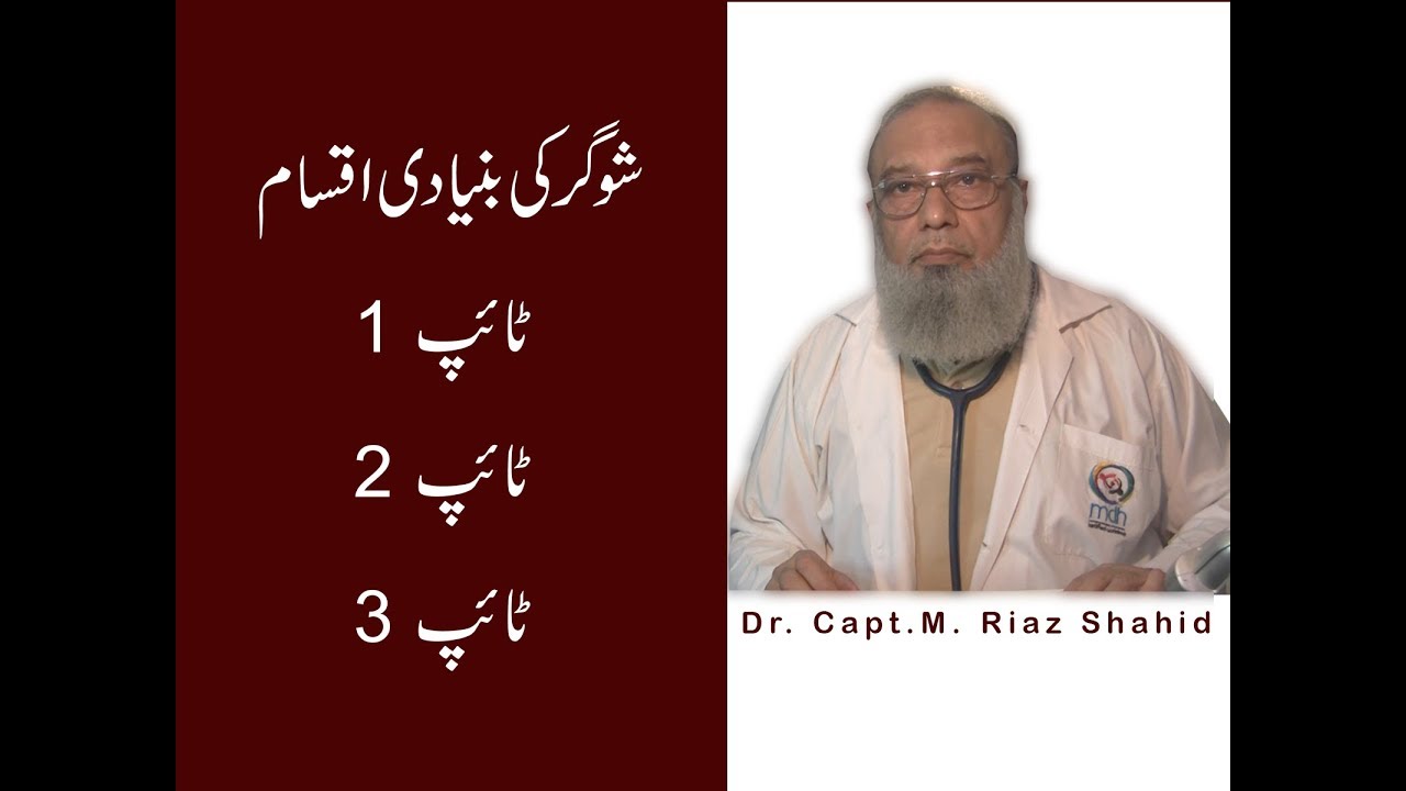 Different Types Of Diabetes in Urdu||Type 1,Type 2 And Type 3 Diabetes