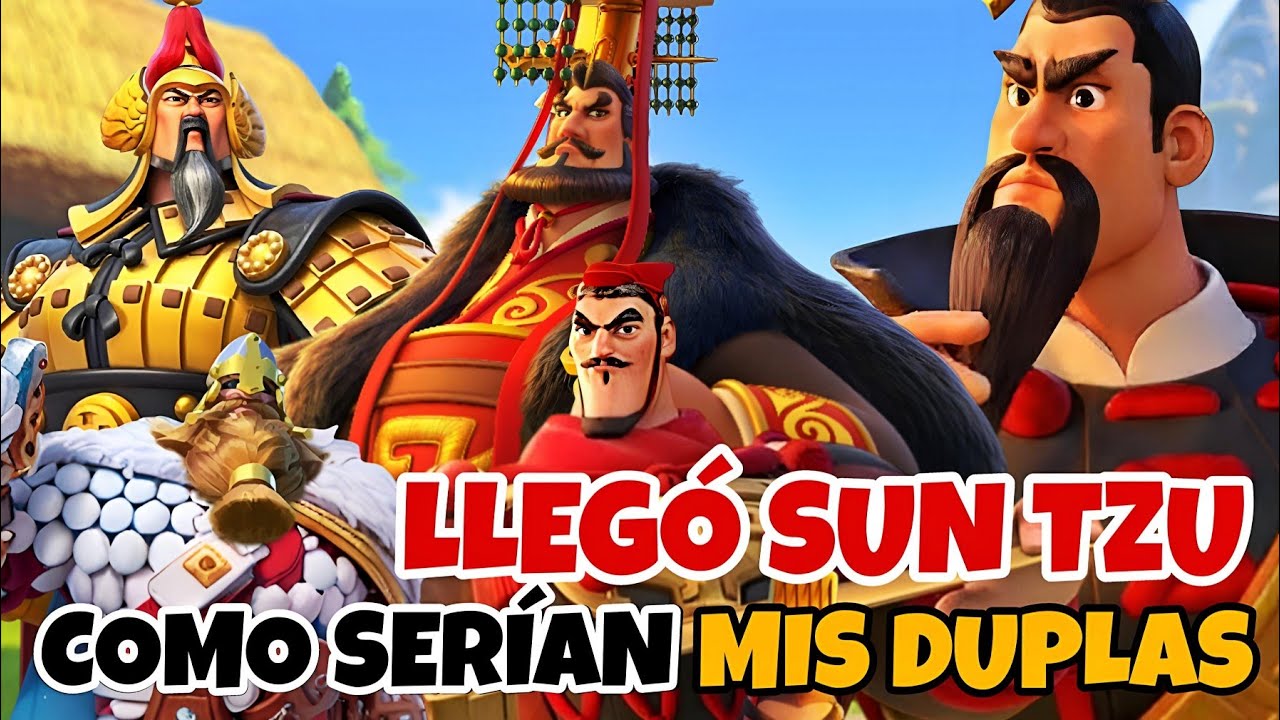 DUPLAS QUE USAREMOS EN GUERRA, CON LA LLEGA DE SUN TZU - RISE OF KINGDOMS 