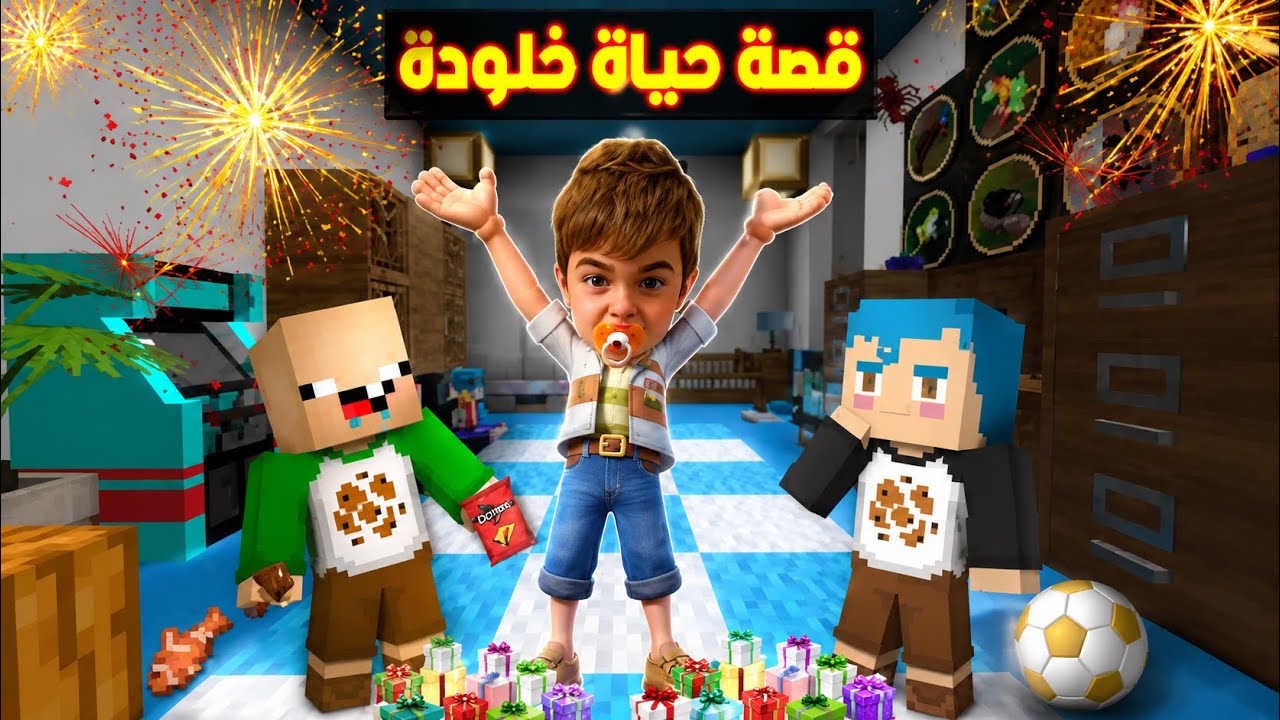 فلم ماين كرافت : قصة حياة خلودة مع زعرور و كركور ( القصة الكاملة )🔥😱