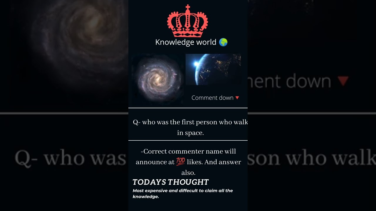 who was the first person who walk in space?🧐🤔🤔❓❔.