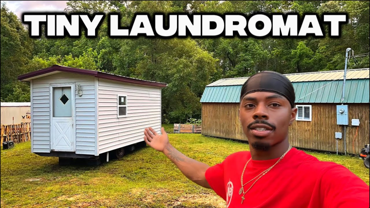 We made a laundromat for our tiny home community