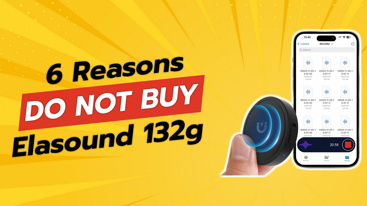 DON'T BUY Elasound 132G BEFORE WATCHING THIS VIDEO! 🚫📼 (6 Reasons)