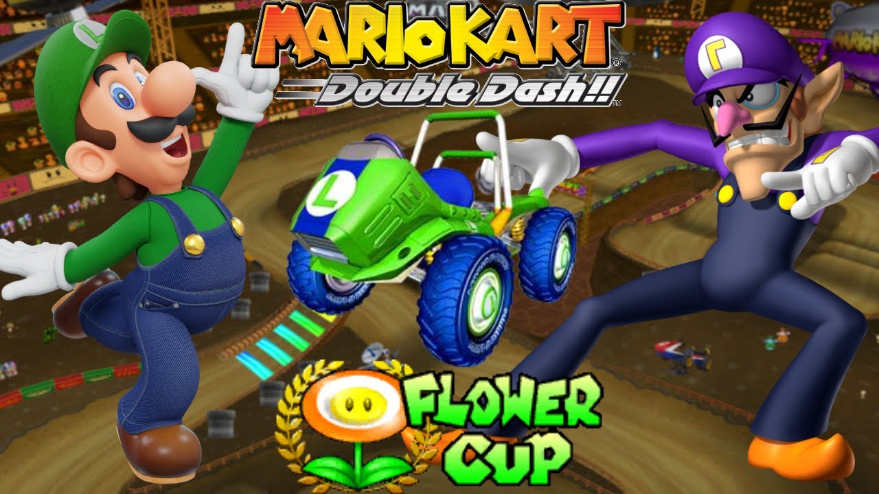 Mario Kart Double Dash Flower Cup 150cc (Luigi & Waluigi)