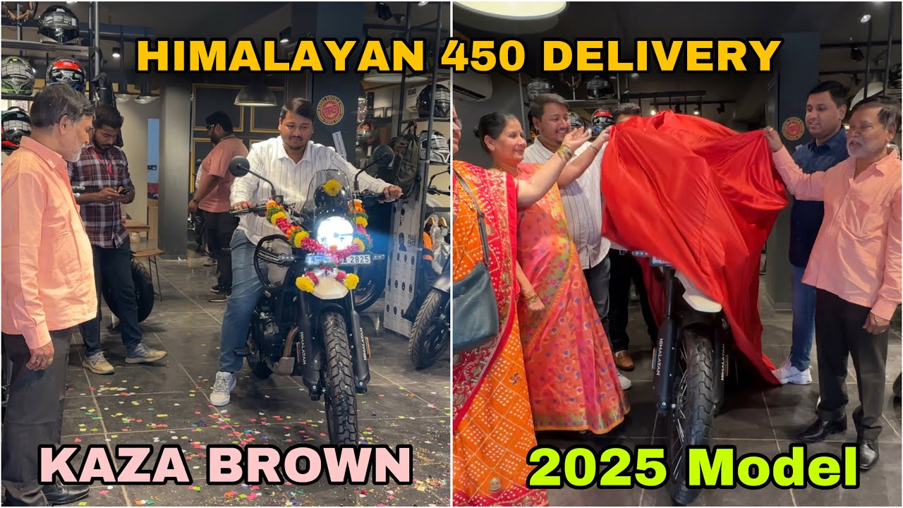 Taking Delivery of My New Royal Enfield Himalaya 450 Kaza Brown (2025 Model ) 🔥