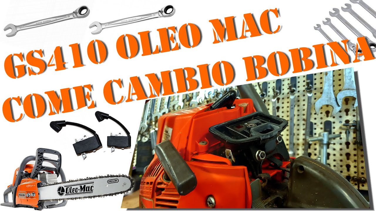 Come cambiare bobina elettronica alla motosega GS410 Oleo Mac ed altre cose