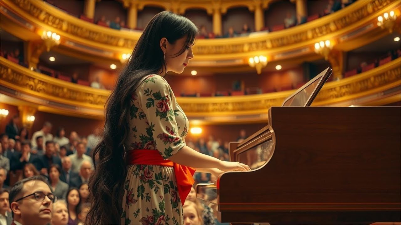 Millionär fordert Kellnerin am Klavier heraus – Sekunden später hält der Saal den Atem an