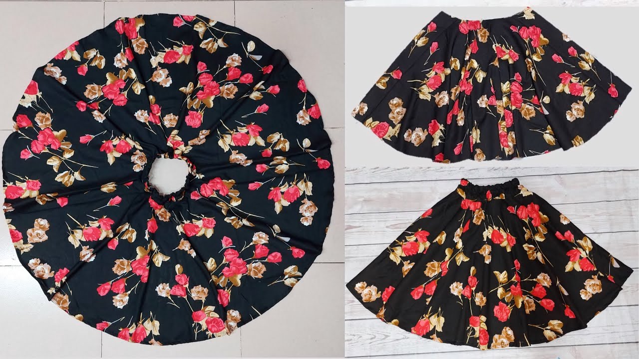 ফুল আমব্রেলা স্কার্ট কাটিং ও সেলাই Full Umbrella Skirt Cutting & Stitching #Shelaibari