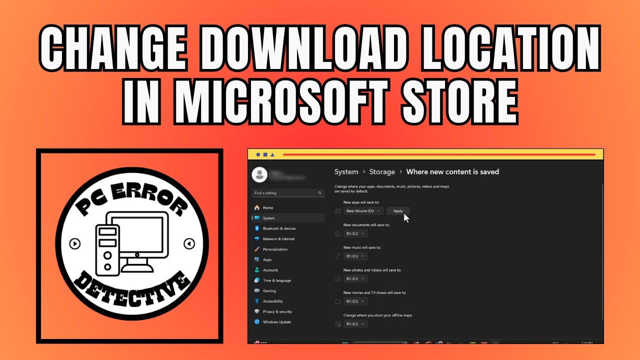 How to Change Download Location in Microsoft Store - Quick Tutorial {2025}