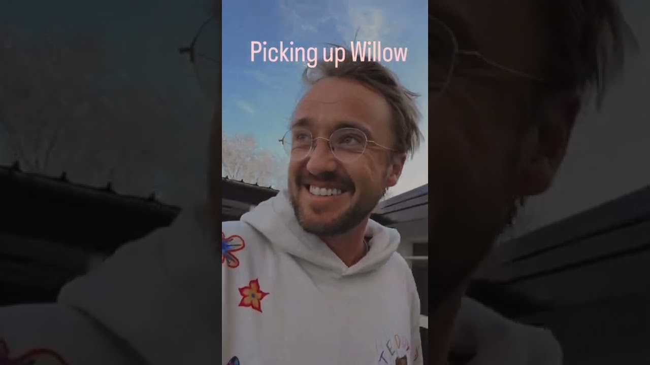 Tom Felton Instagram Story / November 16, 2022 (Tom picks up Willow)