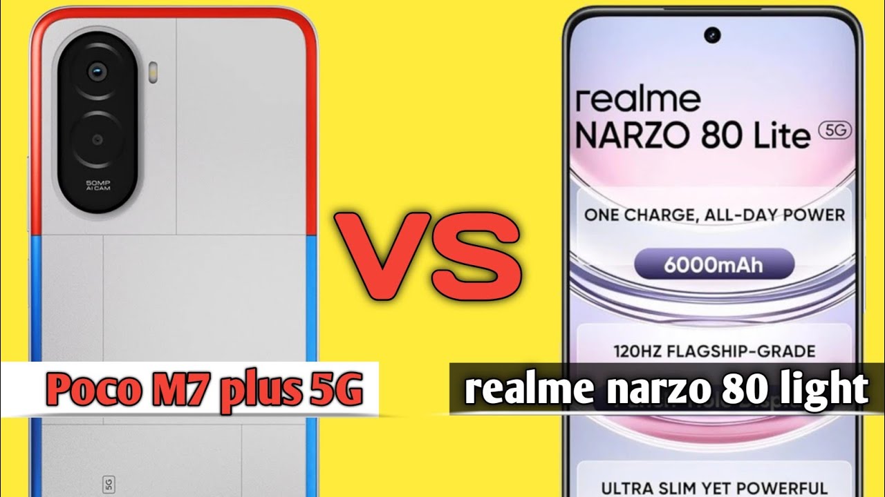 Poco M7 plus 5g vs realme narzo 80 light 5g comparison video// under 10,000💲✅ best phone 