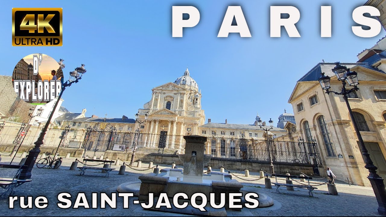 【4K】🇫🇷Paris Walking Tour》Rue Saint-Jacques 2021